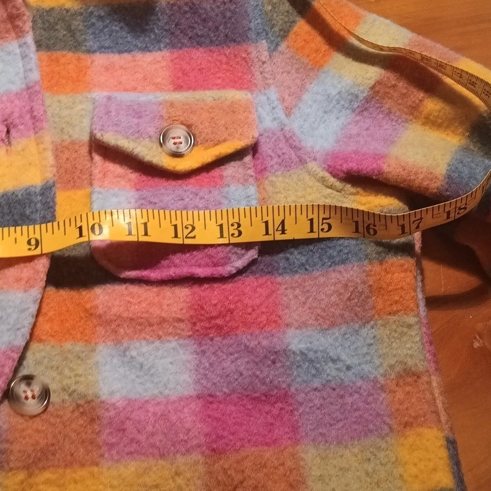 BKE Multicolor Plaid Girls Jacket